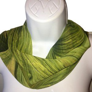 Nasharr Vintage Cowl Scarf Glamour Puff Green 60s